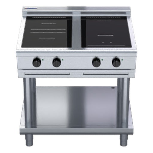 Waldorf 800 Series 900mm Electric Induction Cooktop Low Back Version - Leg Stand - INL8400R3F-LS