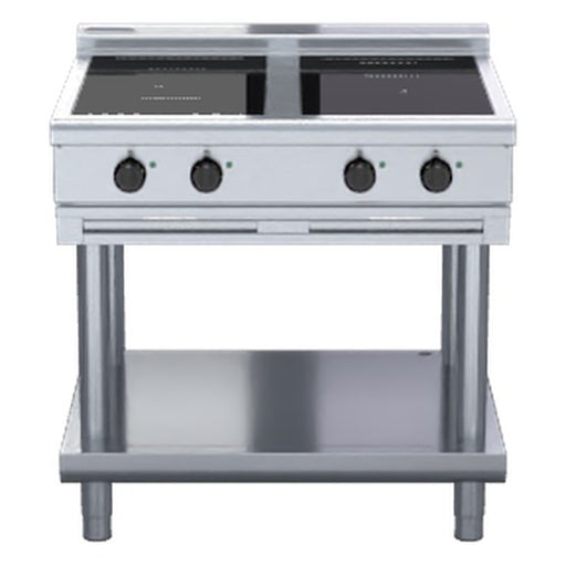 Waldorf 800 Series 900mm Electric Induction Cooktop Low Back Version - Leg Stand - INL8400R3F-LS