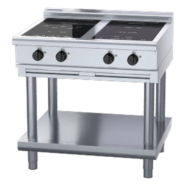 Waldorf 800 Series 900mm Electric Induction Cooktop Low Back Version - Leg Stand - INL8400R3F-LS