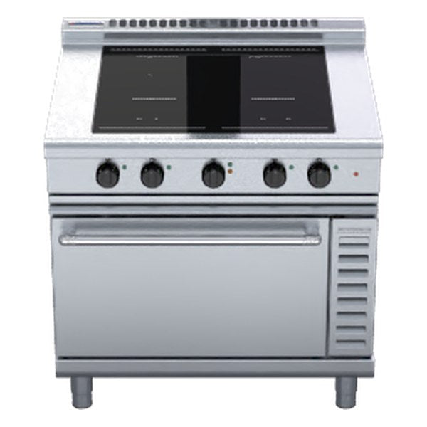 Waldorf 800 Series 900mm Induction Range Convection Oven Low Back Version - INL8410ECF