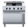 Waldorf 800 Series 900mm Induction Range Convection Oven Low Back Version - 4 x 5.0kW Full Area - INL8410ECF