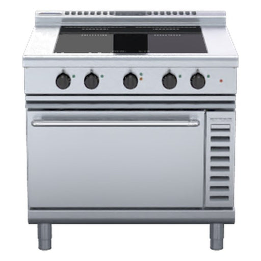Waldorf 800 Series 900mm Induction Range Convection Oven Low Back Version - INL8410ECF