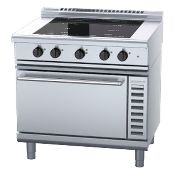 Waldorf 800 Series 900mm Induction Range Convection Oven Low Back Version - INL8410ECF