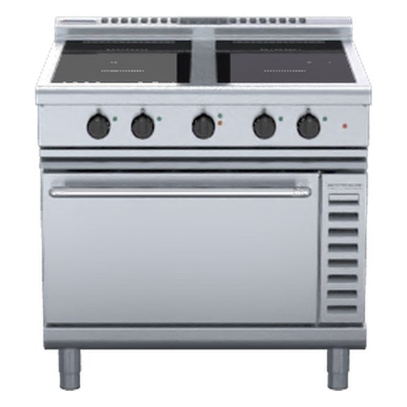 Waldorf 800 Series 900mm Induction Range Convection Oven Low Back Version - INL8410ECR5F