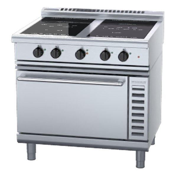 Waldorf 800 Series 900mm Induction Range Convection Oven Low Back Version - INL8410ECR5F