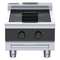 Waldorf Bold 450mm Electric Induction Cooktop Low Back Version - Bench Model - 2 x 3.5kW Round - INLB8200R3-B