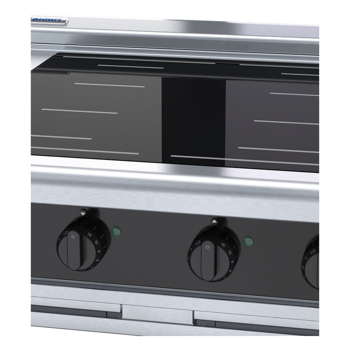 Waldorf Bold 900mm Electric Induction Cooktop Low Back Version - Bench Model - INLB8400F-B