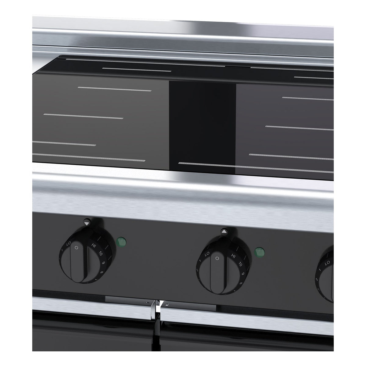 Waldorf Bold 900mm Electric Induction Cooktop Low Back Version - Cabinet Base - INLB8400F-CD
