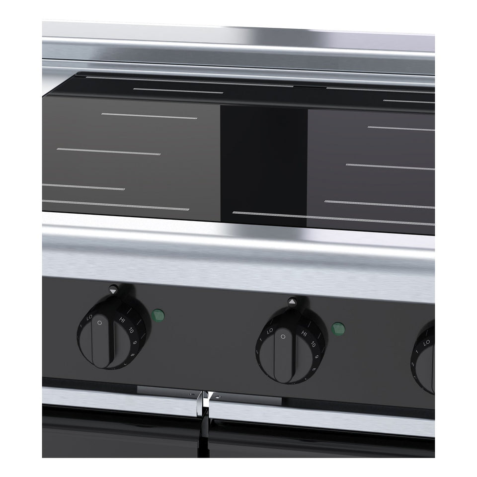 Waldorf Bold 900mm Electric Induction Cooktop Low Back Version - Cabinet Base - INLB8400F-CD