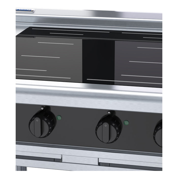 Waldorf Bold 900mm Electric Induction Cooktop Low Back Version - Leg Stand - INLB8400F-LS