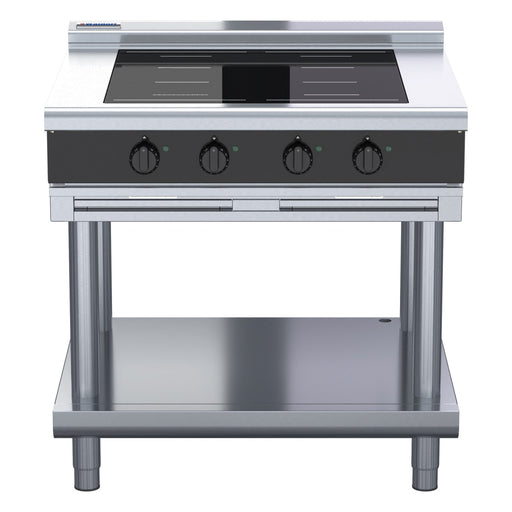 Waldorf Bold 900mm Electric Induction Cooktop Low Back Version - Leg Stand - INLB8400F-LS
