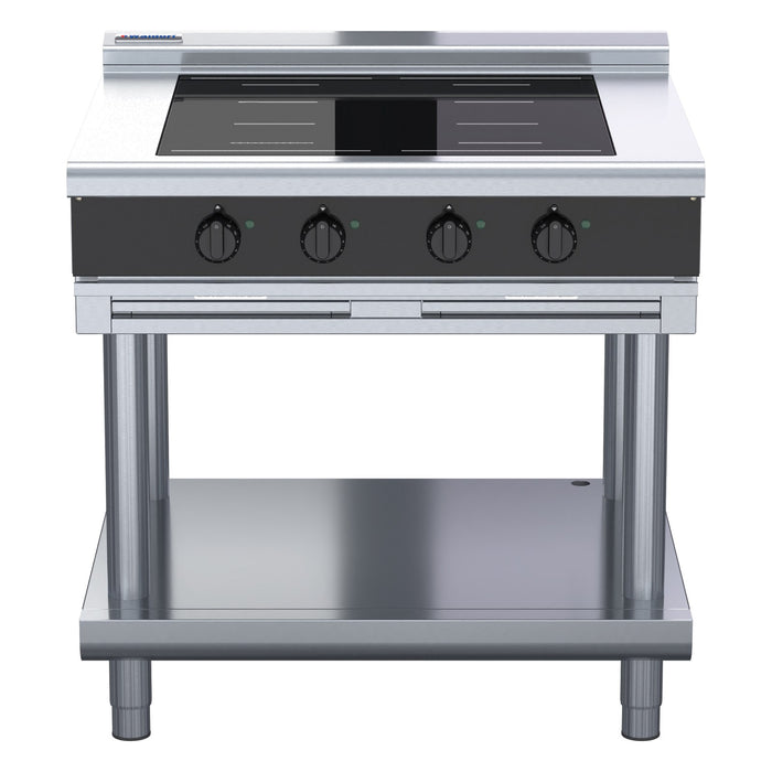 Waldorf Bold 900mm Electric Induction Cooktop Low Back Version - Leg Stand - INLB8400F-LS