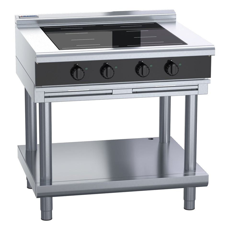 Waldorf Bold 900mm Electric Induction Cooktop Low Back Version - Leg Stand - INLB8400F-LS