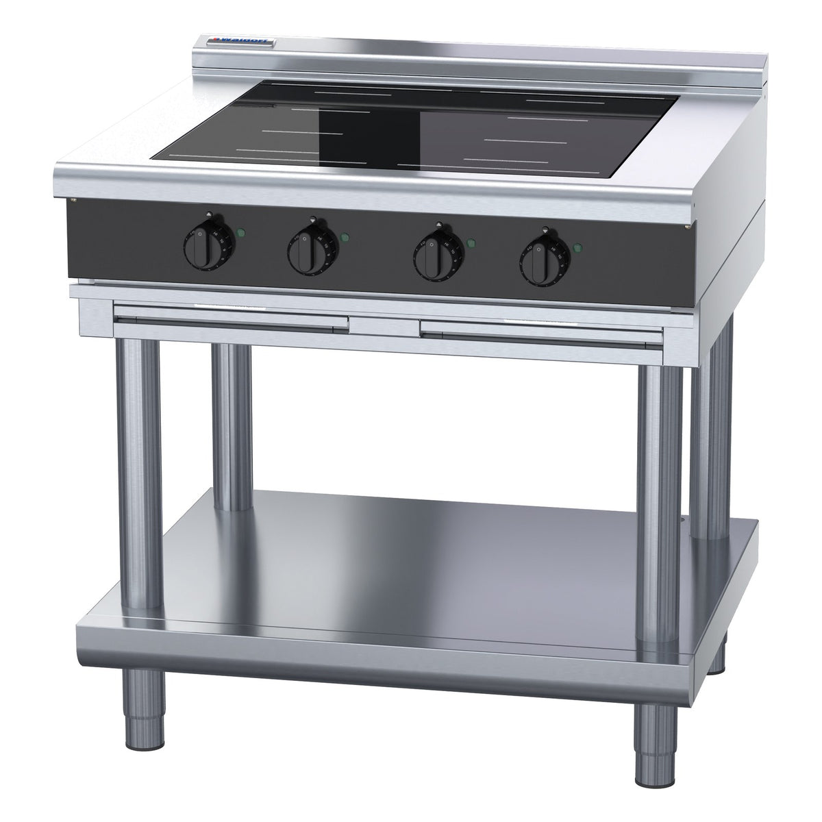 Waldorf Bold 900mm Electric Induction Cooktop Low Back Version - Leg Stand - INLB8400F-LS