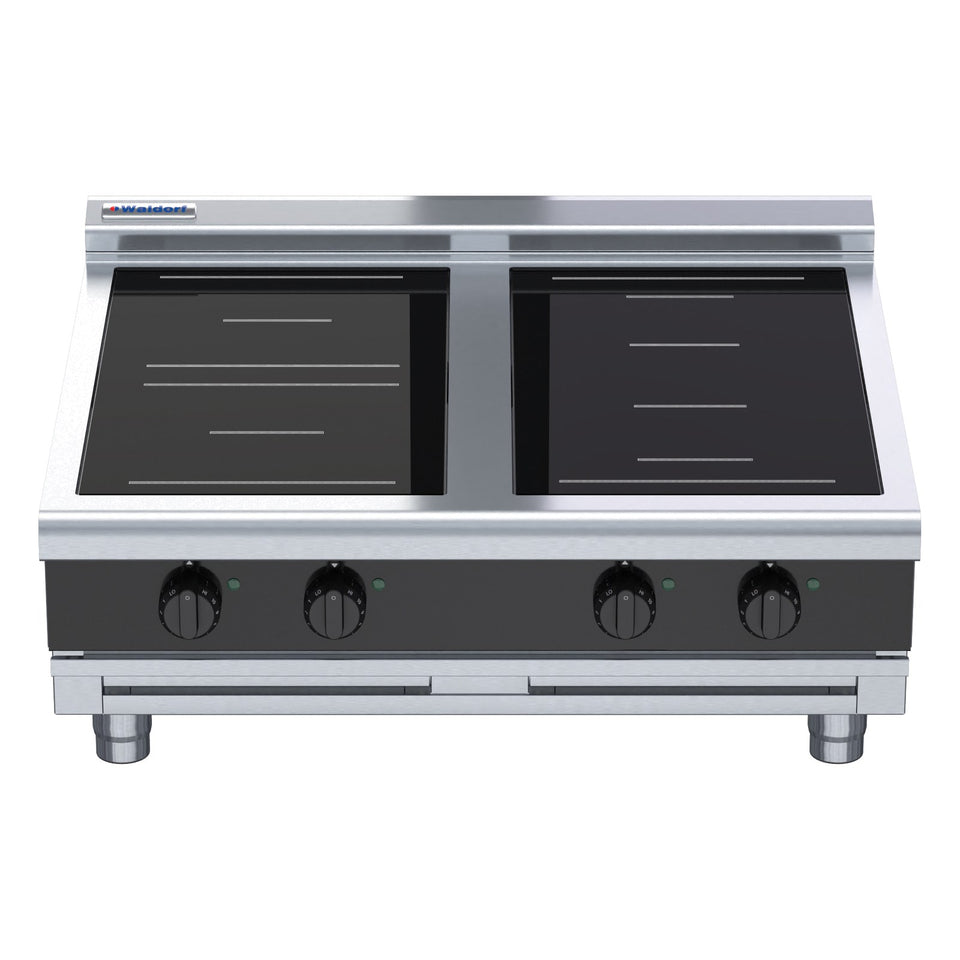 Waldorf Bold 900mm Electric Induction Cooktop Low Back Version - Bench Model - INLB8400R3F-B