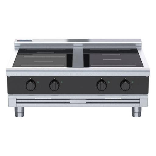 Waldorf Bold 900mm Electric Induction Cooktop Low Back Version - Bench Model - INLB8400R3F-B