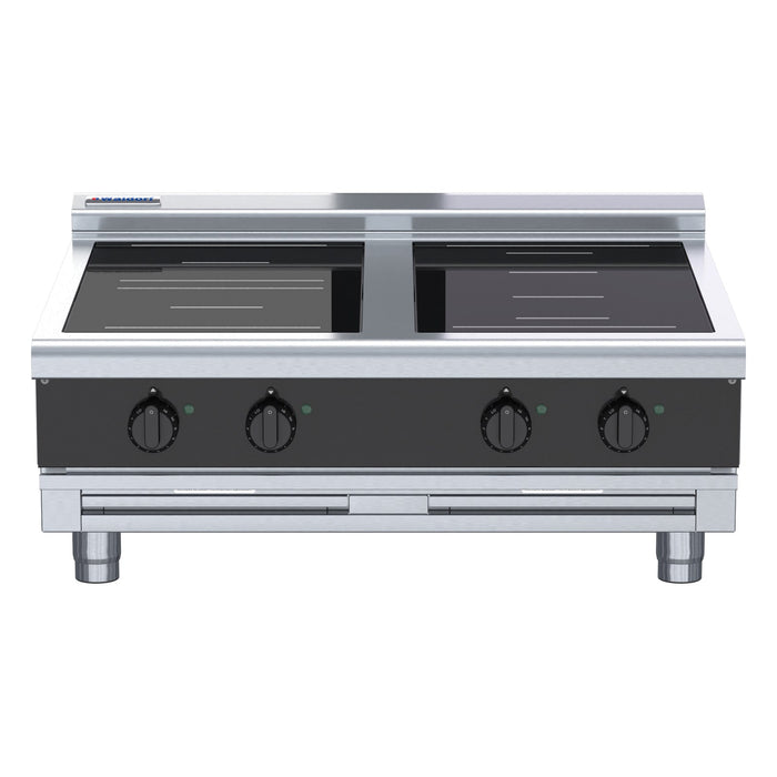 Waldorf Bold 900mm Electric Induction Cooktop Low Back Version - Bench Model - INLB8400R5F-B