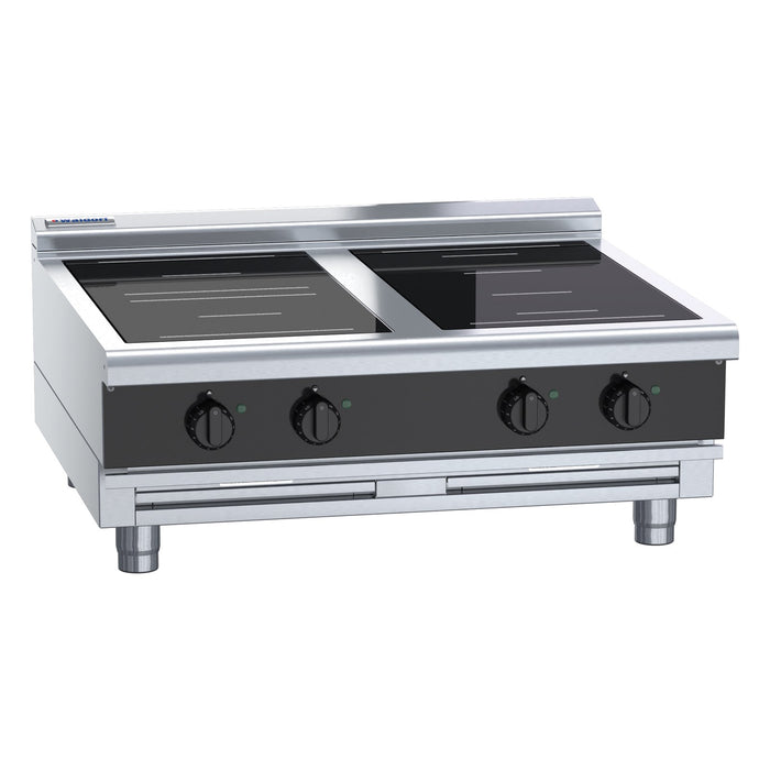 Waldorf Bold 900mm Electric Induction Cooktop Low Back Version - Bench Model - INLB8400R5F-B