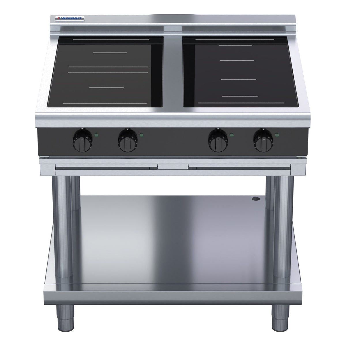 Waldorf Bold 900mm Electric Induction Cooktop Low Back Version - Leg Stand - INLB8400R3F-LS