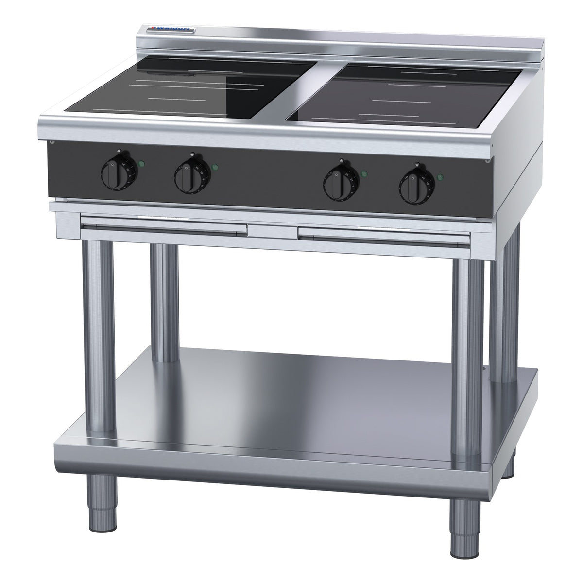 Waldorf Bold 900mm Electric Induction Cooktop Low Back Version - Leg Stand - INLB8400R3F-LS