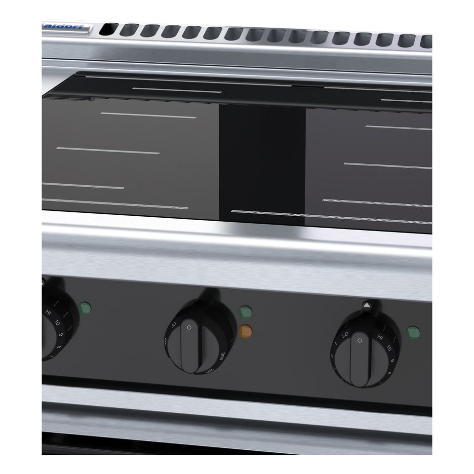 Waldorf Bold 900mm Induction Range Convection Oven Low Back Version - INLB8410ECF