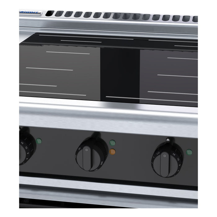 Waldorf Bold 900mm Induction Range Convection Oven Low Back Version - INLB8410ECF