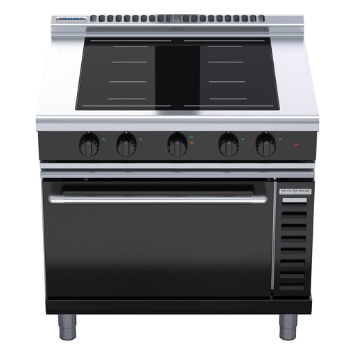 Waldorf Bold 900mm Induction Range Convection Oven Low Back Version - INLB8410ECF