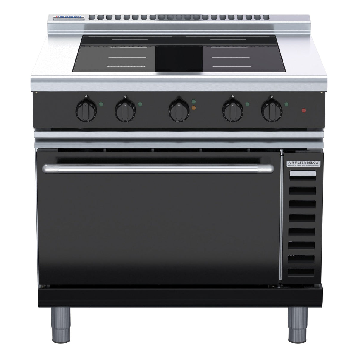 Waldorf Bold 900mm Induction Range Convection Oven Low Back Version - INLB8410ECF