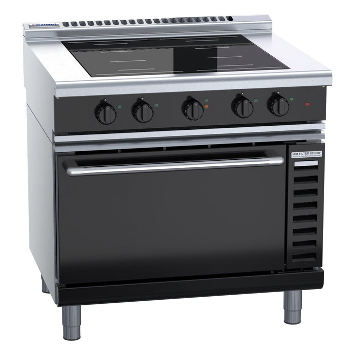 Waldorf Bold 900mm Induction Range Convection Oven Low Back Version - INLB8410ECF