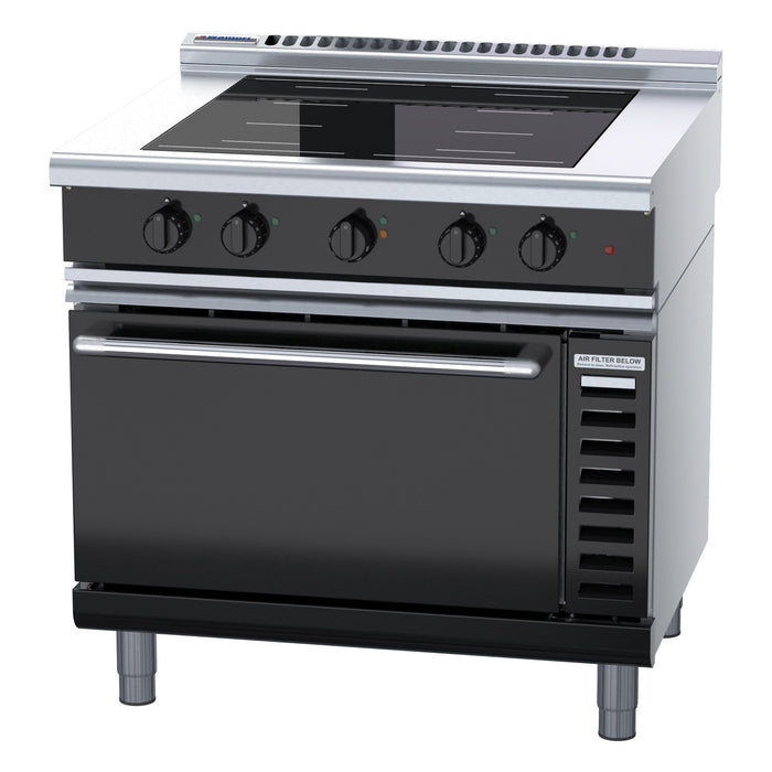 Waldorf Bold 900mm Induction Range Convection Oven Low Back Version - INLB8410ECF