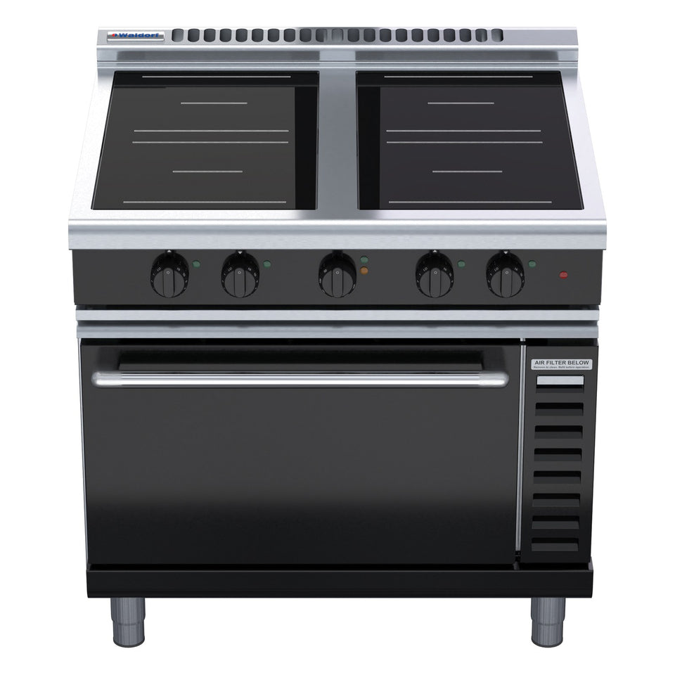 Waldorf Bold 900mm Induction Range Convection Oven Low Back Version - INLB8410ECR5F