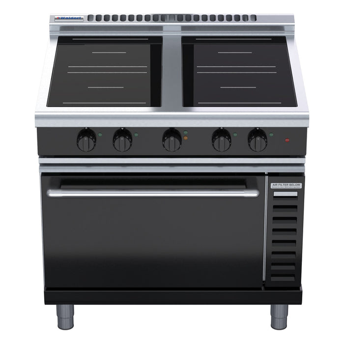Waldorf Bold 900mm Induction Range Convection Oven Low Back Version - INLB8410ECR3