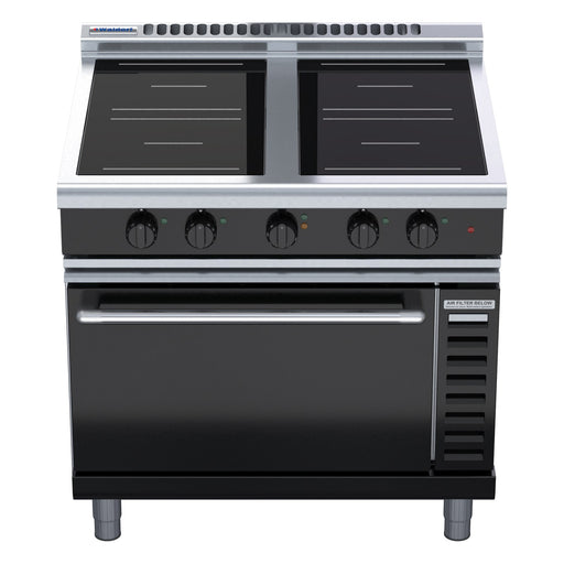 Waldorf Bold 900mm Induction Range Convection Oven Low Back Version - INLB8410ECR5