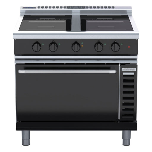 Waldorf Bold 900mm Induction Range Convection Oven Low Back Version - INLB8410ECR3