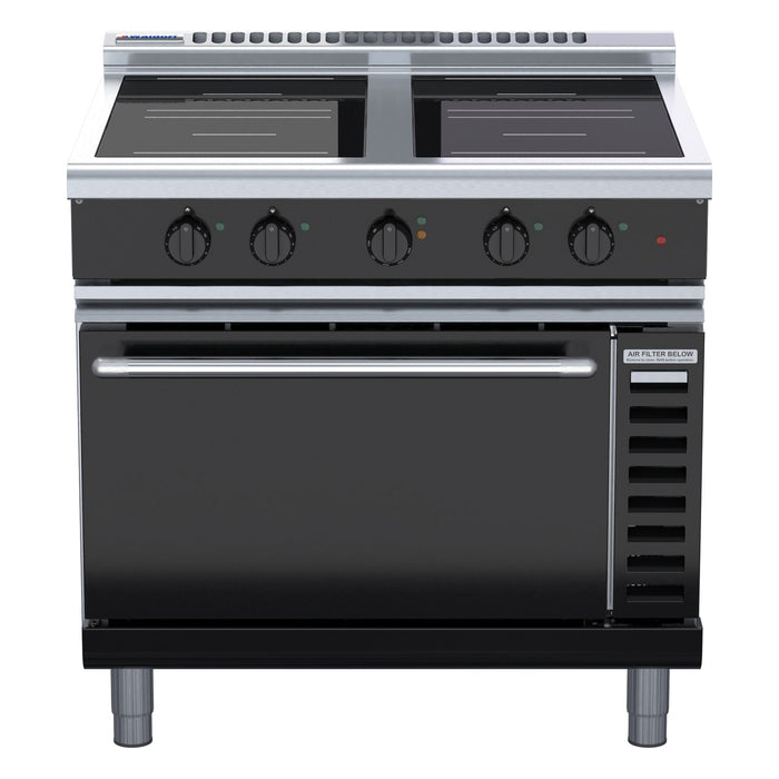 Waldorf Bold 900mm Induction Range Convection Oven Low Back Version - INLB8410ECR5F