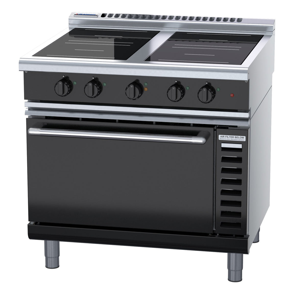 Waldorf Bold 900mm Induction Range Convection Oven Low Back Version - INLB8410ECR5F