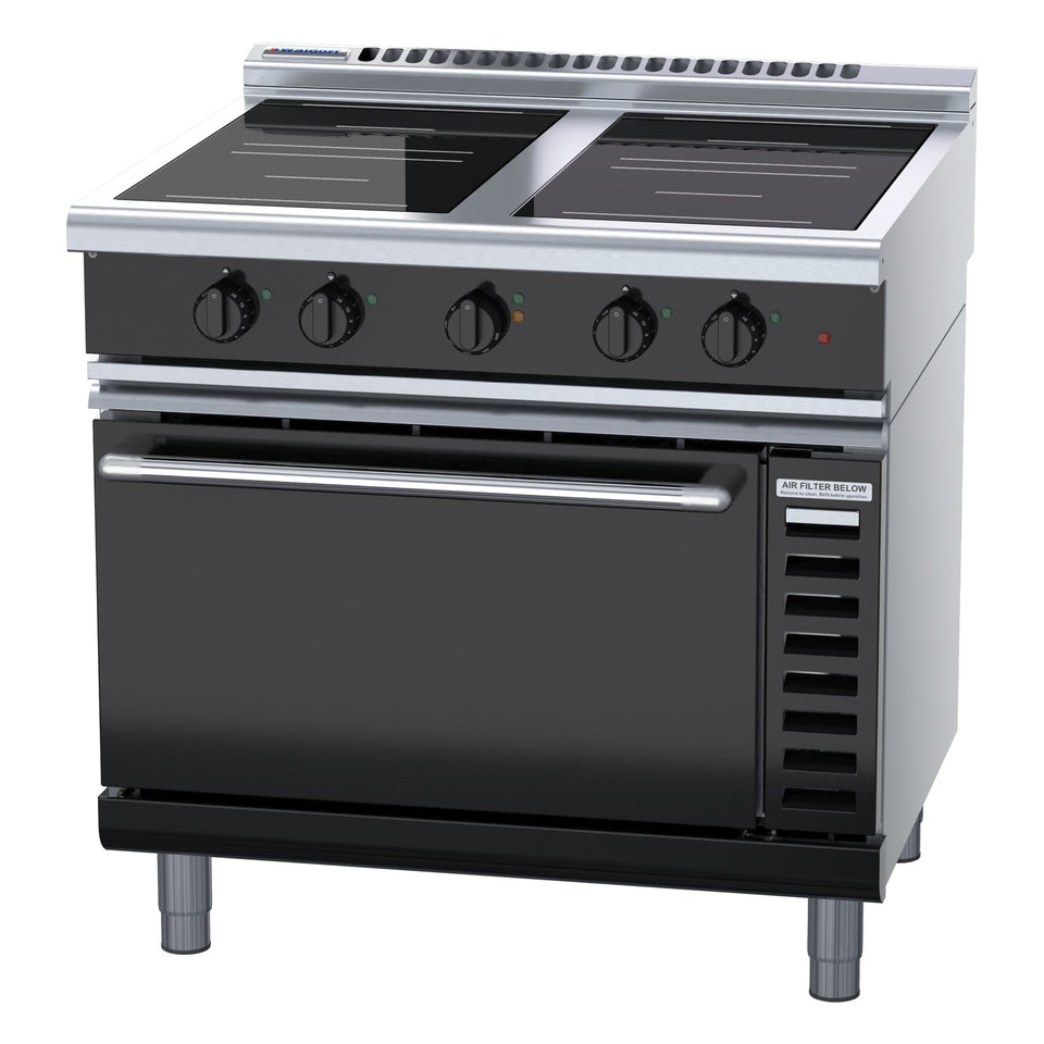 Waldorf Bold 900mm Induction Range Convection Oven Low Back Version - INLB8410ECR5F