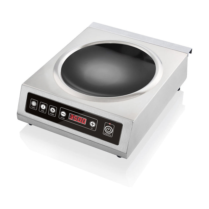 Benchstar Stainless Steel Induction Wok w/ LED Display - IW350