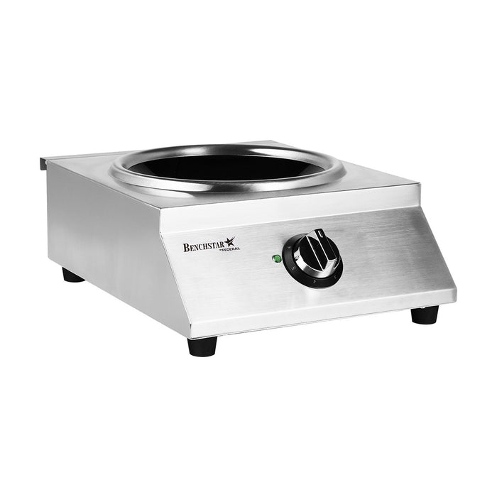 Benchstar Ceramic Induction Wok w/ Stainless Steel Body - IW500