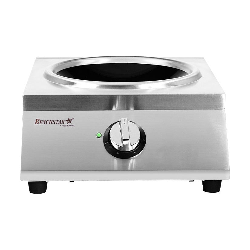 Benchstar Ceramic Induction Wok w/ Stainless Steel Body - IW500