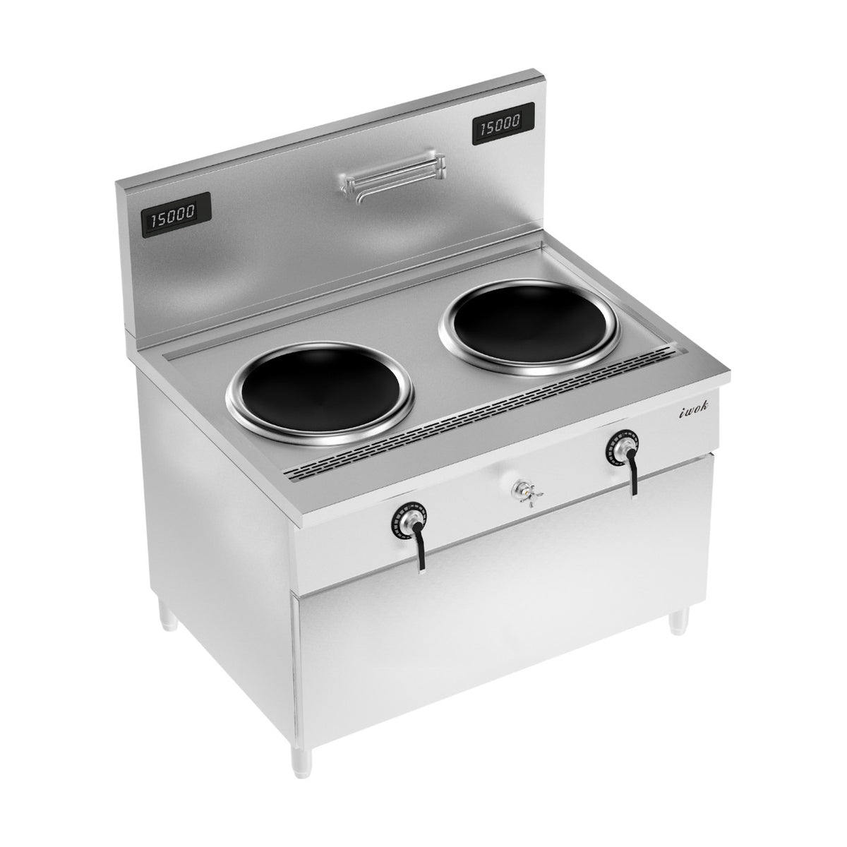 IWOK Commercial Induction Double Wok – IWOK-2