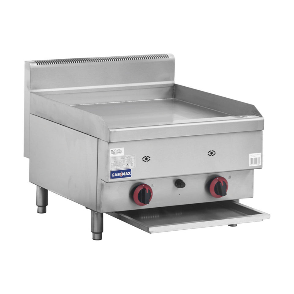 Gasmax Benchtop 2 Burner Griddle 600mm - JUS-TRG60E