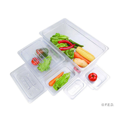 Food Tek Clear Poly Gastronorm Pan 1/1 GN x 65 mm - JW-P112