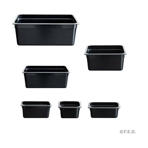 Food Tek Black Poly 1/3 x 65 mm Gastronorm Pan JW-P132B