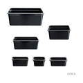 Food Tek Black Poly Gastronorm Pan 1/6 GN x 65 mm - JW-P162B