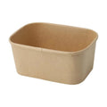 PakMax 1000ML Kraft Paper Rectangular Bowl - KPRB-1000-120