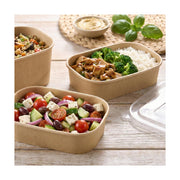 PakMax 1000ML Kraft Paper Rectangular Bowl - KPRB-1000-120