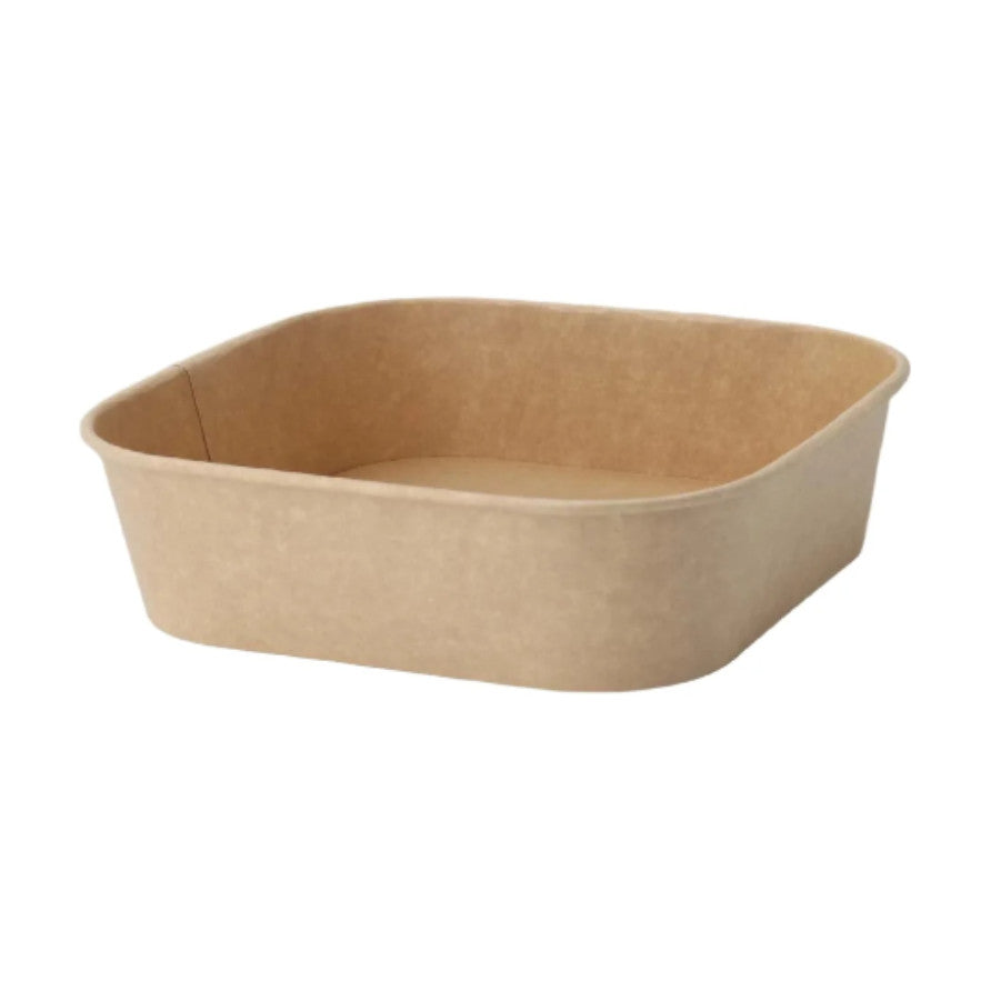 PakMax 880ML Kraft Paper Rectangular Bowl - KPRB-750