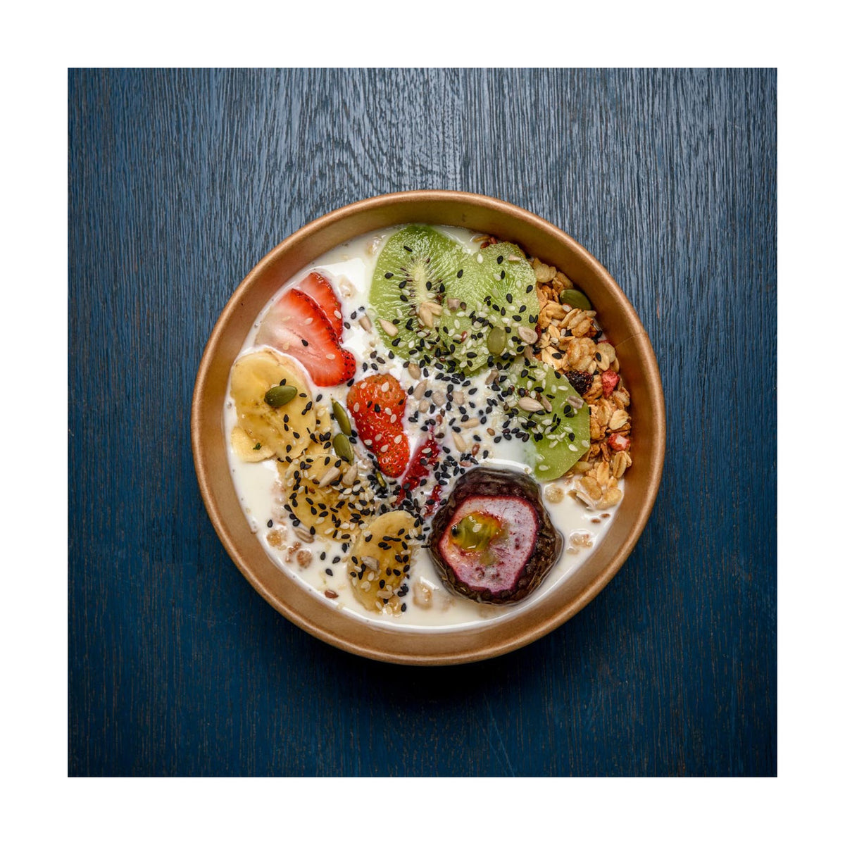 PakMax 1000ML Kraft Paper Salad Bowl - KPSB-75H-1000