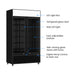 Thermaster Colourbond Upright Beverage Fridge 2 Doors Black 885L - LG-1000BP